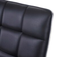 Esszimmerstuhl Küchenstuhl drehbar höhenverstellbar Kunstleder schwarz