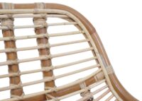 Esszimmerstuhl Küchenstuhl Korbstuhl Rattansessel Kubu Rattan Metall grün