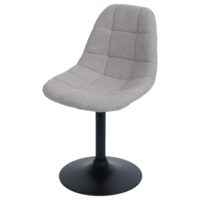 Esszimmerstuhl Küchenstuhl Drehstuhl Stahl Bouclé taupe