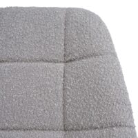 Esszimmerstuhl Küchenstuhl Drehstuhl Stahl Bouclé taupe