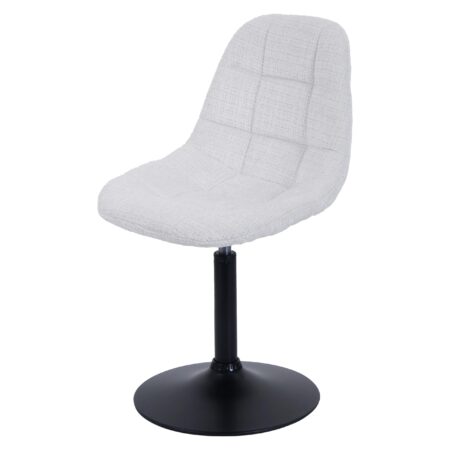 Esszimmerstuhl Küchenstuhl Drehstuhl Stahl Chenille creme