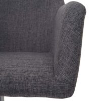Esszimmerstuhl Drehstuhl höhenverstellbar Textil grau