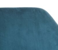 Esszimmerstuhl Küchenstuhl Retro 50er Jahre Samt petrol-blau helle Beine