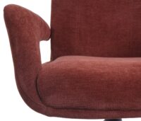 Esszimmerstuhl Küchenstuhl drehbar Auto-Return Chenille rotbraun