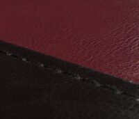 Esszimmerstuhl Küchenstuhl Kunstleder schwarz-rot dunkle Beine
