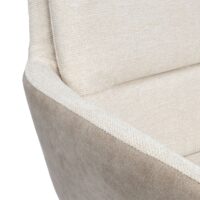 Esszimmerstuhl Küchenstuhl Lehnstuhl drehbar Auto-Position Stoff creme-beige