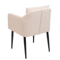 Esszimmerstuhl Küchenstuhl Lehnstuhl Kunstleder creme-beige