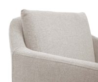 Esszimmerstuhl Küchenstuhl Lehnstuhl Stoff creme-beige