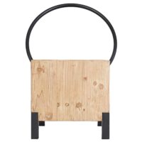 Esszimmerstuhl Besucherstuhl Hocker Industrial Metall Massivholz natur