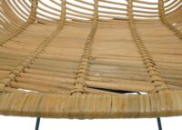 Esszimmerstuhl Küchenstuhl Korbstuhl Rattansessel Kubu Rattan Metall