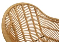 Esszimmerstuhl Küchenstuhl Korbstuhl Rattansessel Kubu Rattan Metall