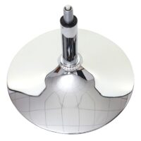 Esszimmerstuhl Küchenstuhl Retro 50er Jahre Kunstleder weiss Chromfuss