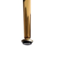 Esszimmerstuhl Küchenstuhl Retro Design Samt altrosa goldene Beine