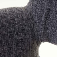 Esszimmerstuhl Küchenstuhl Retro 50er Jahre Textil grau dunkle Beine