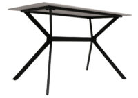 Esszimmertisch Esstisch Sinterstein Metall 120cm Marmor-Optik weiss