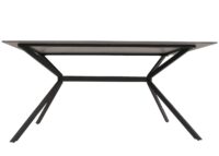 Esszimmertisch Esstisch Sinterstein Metall 160cm Marmor-Optik schwarz-gold