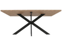 Esszimmertisch Küchentisch Esstisch Industrial MDF Metall 180cm helle Eiche-Optik