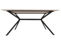 Esszimmertisch Esstisch Sinterstein Metall 160cm Marmor-Optik weiss