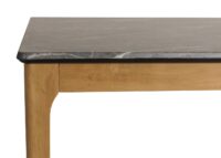 Esszimmertisch Esstisch Massivholz HDF Laminat 135x80cm Marmoroptik helle Beine