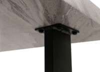 Esszimmertisch Küchentisch Esstisch Industrial MDF Metall 160x90cm Marmor-Optik grau