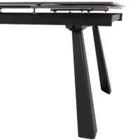 Esszimmertisch Esstisch Ausziehtisch Sinterstein 160-242x91cm Marmor-Optik grau