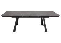 Esszimmertisch Esstisch Ausziehtisch Sinterstein 160-242x91cm Marmor-Optik grau