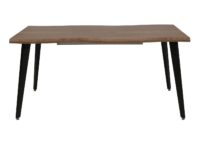 Esszimmertisch Ausziehtisch Esstisch Eisen MDF 160-220cm helle Eiche-Optik