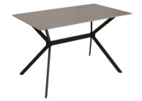Esszimmertisch Esstisch Sinterstein Metall 120cm Marmor-Optik grau