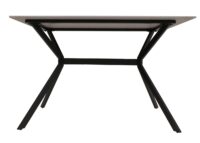 Esszimmertisch Esstisch Sinterstein Metall 120cm Marmor-Optik grau