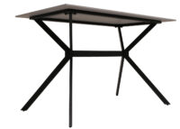 Esszimmertisch Esstisch Sinterstein Metall 120cm Marmor-Optik grau