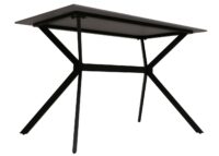 Esszimmertisch Esstisch Sinterstein Metall 120cm Marmor-Optik schwarz-gold
