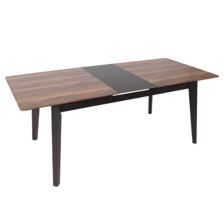 Esszimmertisch Esstisch ausziehbar 160-200x90cm Sheesham-Optik dunkle Beine