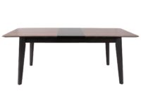 Esszimmertisch Esstisch ausziehbar 160-200x90cm Sheesham-Optik dunkle Beine