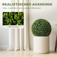 Eukalyptuskugeln künstlich UV-beständig 2er-Set für aussen 52cm