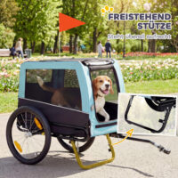 Fahrradanhänger für Hunde faltbar sicher bis 20kg