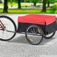 Fahrradanhänger Veloanhänger 140 x 88 x 60 cm mit Blache