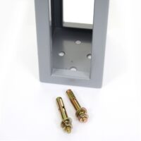 Fahrradbügel Fahrradständer aus Stahl grau pulverbeschichtet 87x10x13 cm