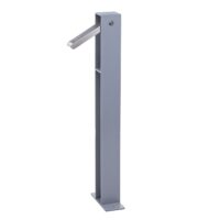 Fahrradbügel Fahrradständer aus verzinktem Stahl grau pulverbeschichtet Outdoor