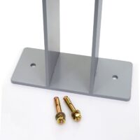 Fahrradbügel Fahrradständer aus verzinktem Stahl grau pulverbeschichtet Outdoor