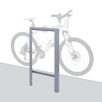 Fahrradbügel Fahrradständer aus verzinktem Stahl grau Outdoor Anlehnbügel