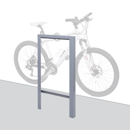 Fahrradbügel Fahrradständer aus verzinktem Stahl grau Outdoor Anlehnbügel