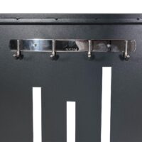 Abschließbare Fahrradgarage für 4 Räder aus Metall anthrazit