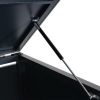 Abschließbare Fahrradgarage aus Metall für 2 Fahrräder anthrazit