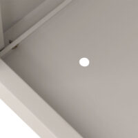 Abschließbare Fahrradgarage für 2 Räder aus Metall hellgrau 213x158x125 cm