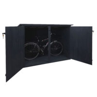 Abschließbare Fahrradgarage aus Metall anthrazit 152x184x98 cm