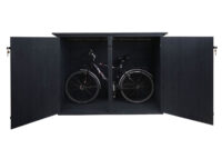 Abschließbare Fahrradgarage aus Metall anthrazit 152x184x98 cm