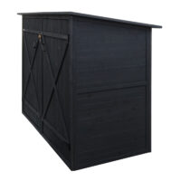 Abschließbare Fahrradgarage aus Metall anthrazit 152x184x98 cm