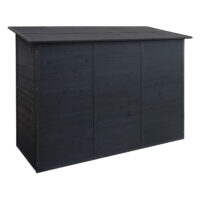 Abschließbare Fahrradgarage aus Metall anthrazit 152x184x98 cm