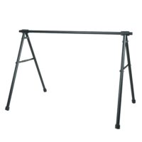 Ausziehbarer Fahrradständer aus Metall pulverbeschichtet schwarz