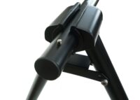 Ausziehbarer Fahrradständer aus Metall pulverbeschichtet schwarz